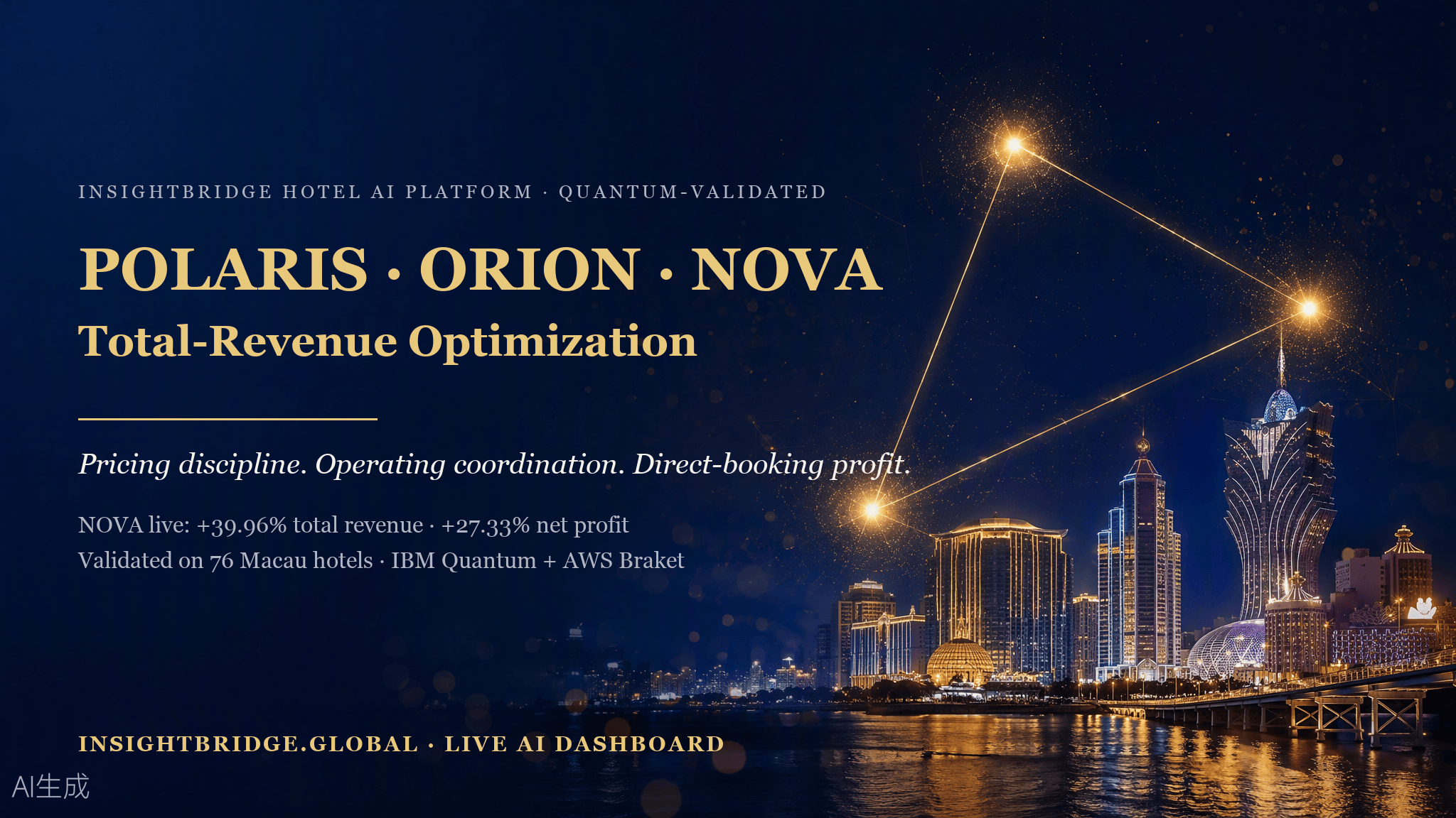 POLARIS · ORION · NOVA hotel AI total-revenue optimization