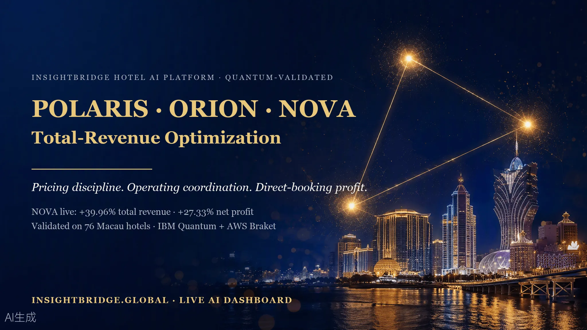 POLARIS · ORION · NOVA hotel AI total-revenue optimization
